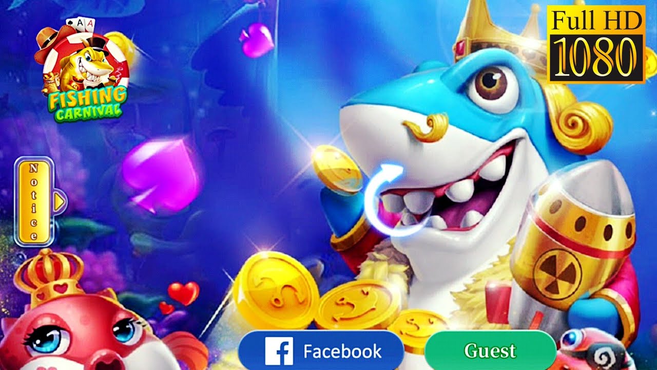 ฉากเกมยิงปลาใต้ทะเลพร้อมเป้าหมายและปืนใหญ่บนหน้าจอ